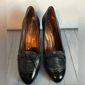 Naturalizer Shoes Naturalizer N5 Ariana Wingtip Laced Bow 3 Inch Retro Heels Size 75 Wide Poshmark
